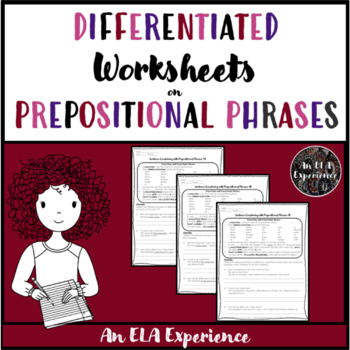Preview of Worksheets on Prepositional Phrases