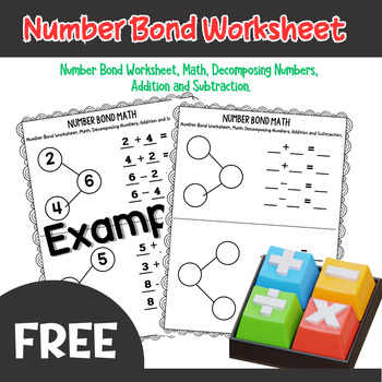 Preview of Worksheets on number bonds, mathematics, addition and subtraction.