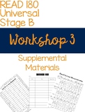 Workshop 3 Supplemental Materials