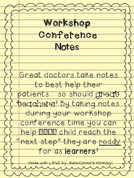 Preview of Workshop Conference Notes