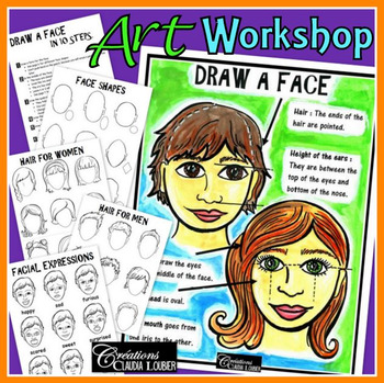 Preview of Workshop: How to Draw a face: Art Lesson