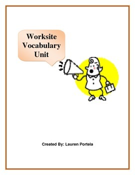 Preview of Worksite Vocabulary Package(Special Education)