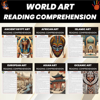 Preview of World Art Reading Comprehension Bundle | History of the World Art