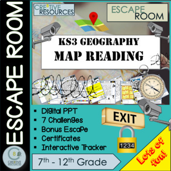 Preview of World Atlas Escape Room - Map reading