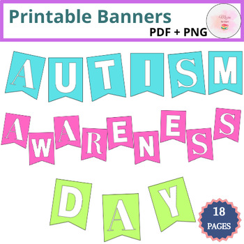 Preview of World Autism Awareness Day Banner ! Classroom Decor Bulletin Board Banner