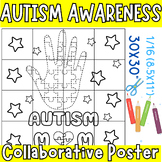 World Autism Awareness Day Collaborative Coloring poster -