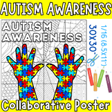 World Autism Awareness Day Coloring Collaborative Poster- 