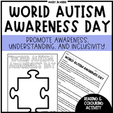 World Autism Awareness Day - Reading, Video & Colouring Activity