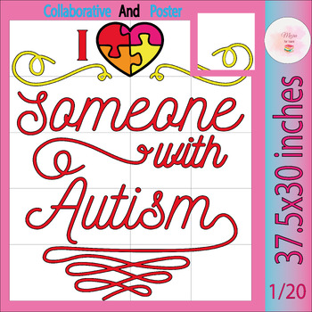 Preview of World Autism awareness Day Quotes Collaborative Coloring Posters Bulletin Board
