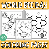World Bee Day Coloring Pages - Bee Day Coloring Sheets