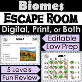 World Biomes Activity Digital Escape Room (Ecosystems: Pla