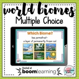 World Biomes Interactive Quiz Game Multiple Choice Boom Cards