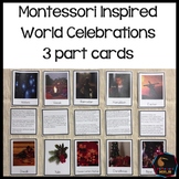 World Celebrations 3 part cards