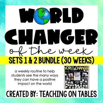 Preview of World Changer of the Week BUNDLE: Sets 1 and 2 | Influential People