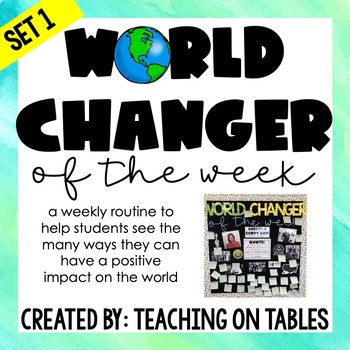 Preview of World Changer of the Week Set #1: 15 weeks | Influential People