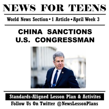 Preview of World_China Issues Sanctions on US Congressman_Current Event News Reading_2023