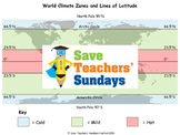 World Climate Zones Lesson plan, Maps, Model and Worksheets