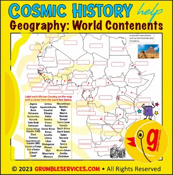 Preview of World Continent Maps America Europe Asia Africa Middle East Australia Antarctica