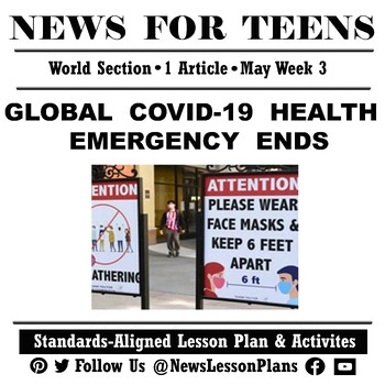 Preview of World_Covid-19 Global Health Emergency Ends_Current Event Article Reading_2023