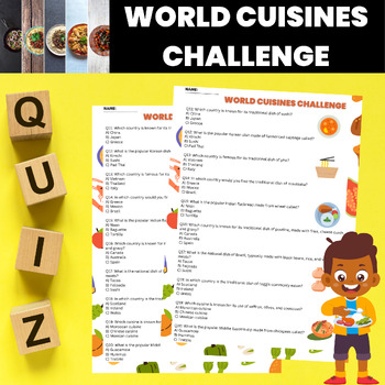 Preview of World Cuisines and Cooking Trivia Quiz | World Cultures Quiz