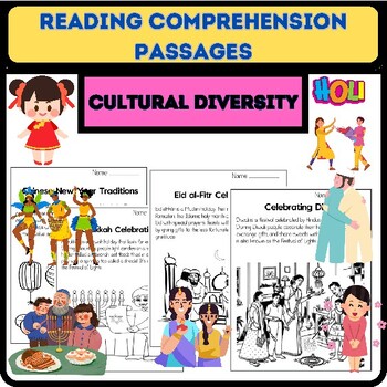 Preview of World Culture Diversity Reading Comprehension passages