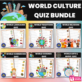 Preview of World Culture Quiz Bundle | Cultural Diversity and Global Awareness