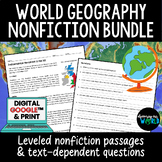 World Cultures & Geography Leveled Reading Passages & Ques