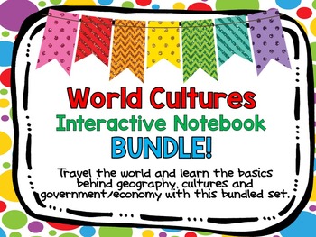 Preview of World Cultures Interactive Notebook