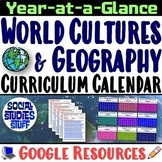 World Cultures and Geography Curriculum Calendar Planning 