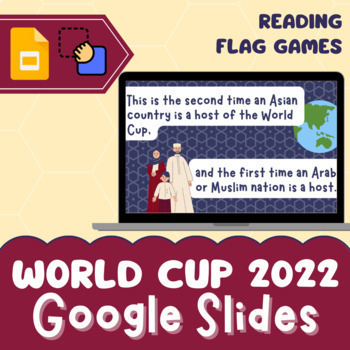 Preview of World Cup 2022 Qatar Interactive Google Slides Reading Comprehension + Activity