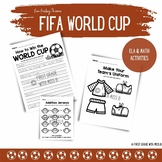 World Cup Activities | Soccer Activities | ELA and Math Ac