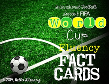 Preview of Fluency Task Cards {World Cup Facts}