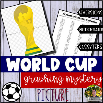Preview of World Cup Graphing Mystery Picture (4 Versions)