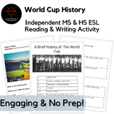 World Cup History Middle & High School No Prep  Reading ES