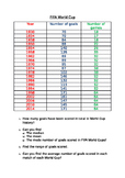 World Cup Maths worksheet