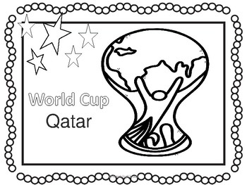 Download World Cup Qatar 2022 Coloring Pages by Teaching Kiddos 1 | TpT