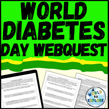 Preview of World Diabetes Day Activity Research WebQuest