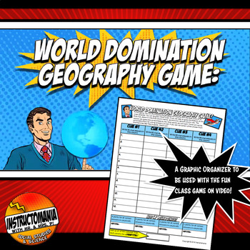 Preview of World Domination Geography Game Answer Document
