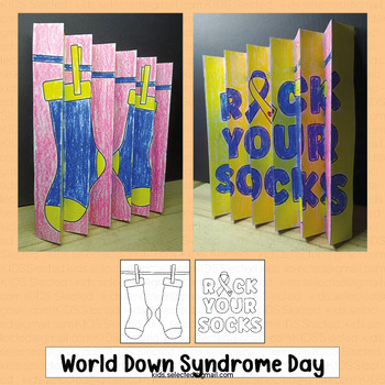 Preview of World Down Syndrome Day Activities Agamograph Art Rock Your Socks Projects