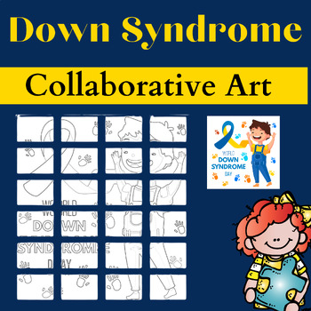 Preview of World Down Syndrome Day Activities Bulletin Board Collaborative Poster Craft Art
