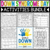 World Down Syndrome Day Activities Bundle: Coloring Pages,