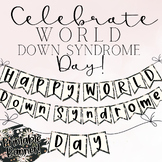 World Down Syndrome Day Banner: Digital Download Black and