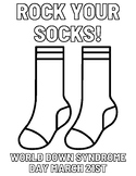World Down Syndrome Day Coloring Page | Rock Your Socks! |