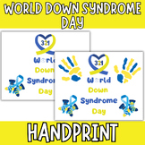 World Down Syndrome Day Handprint art Craft Keepsake Gift 