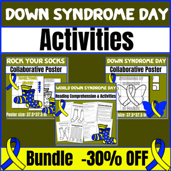 Preview of World Down Syndrome Day Pack | Include Reading, Coloring, And more Activities