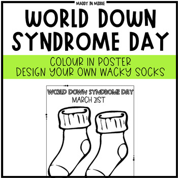 Preview of World Down Syndrome Day Poster/Colouring Sheet