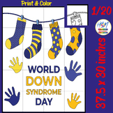 World Down Syndrome Day Socks collaborative Poster, Colori