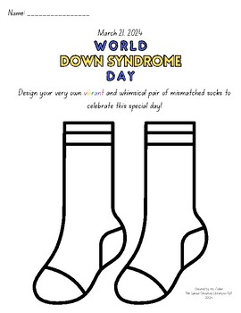 Preview of World Down Syndrome Day Worksheet