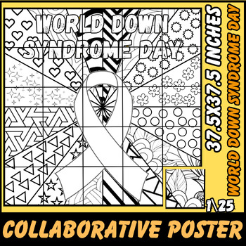 Preview of World Down Syndrome Day collaborative poster | Bulletin Board Activity | poster