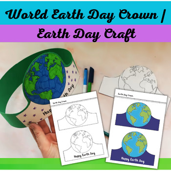 Preview of World Earth Day Crown | Earth Day Craft
